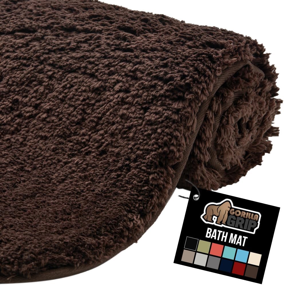 GORILLA GRIP Premium Luxury Bath Rug for Ultimate Comfort