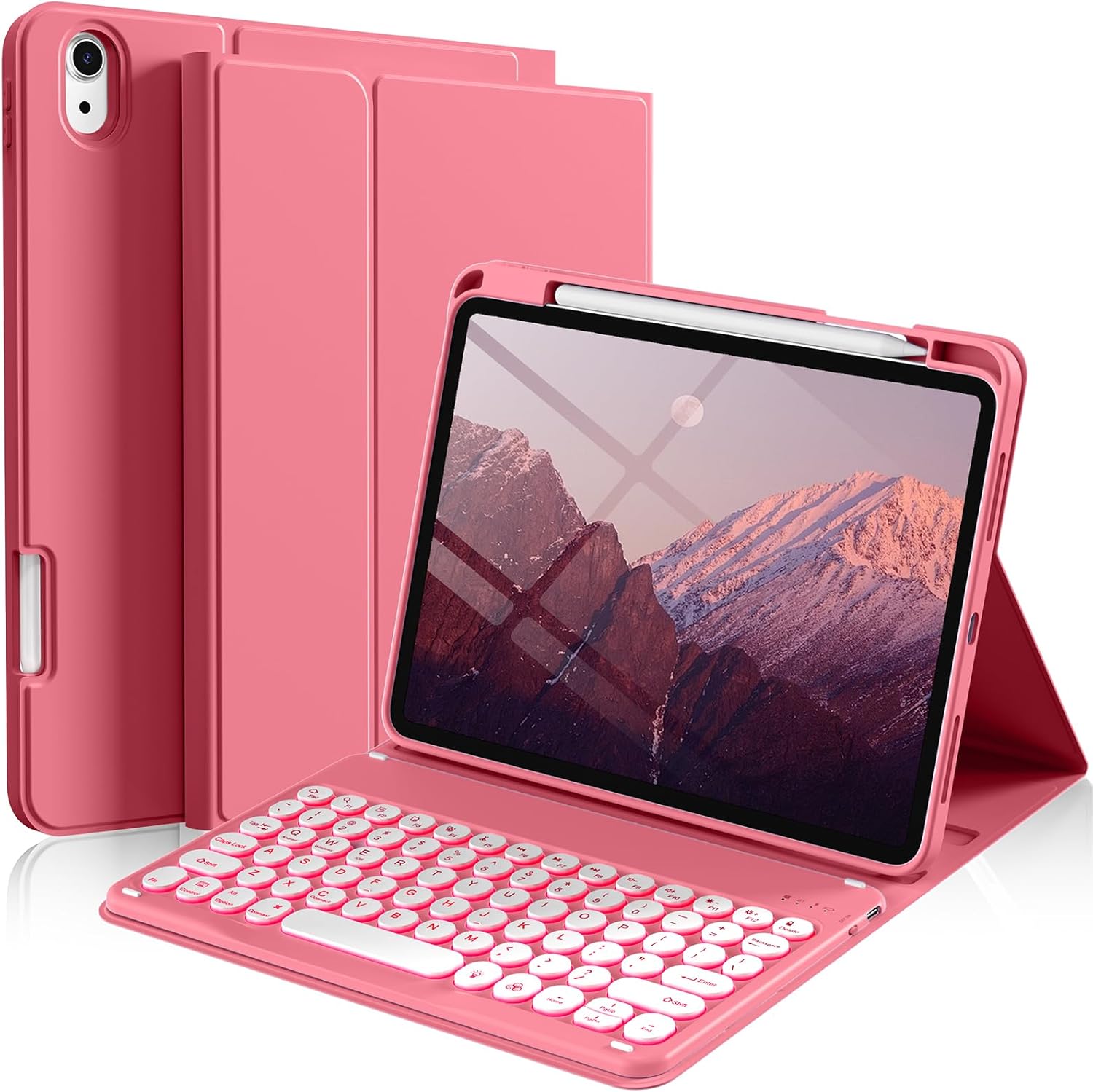 Kenke iPad 11/10th Gen Case with Detachable Wireless Keyboard