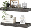 Bathroom Floating Shelves for Wall - 15.7in Farmhouse Shelf Set