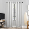 Sun Zero Nordic 2-pack Extreme 100% Blackout Grommet Curtain Panels