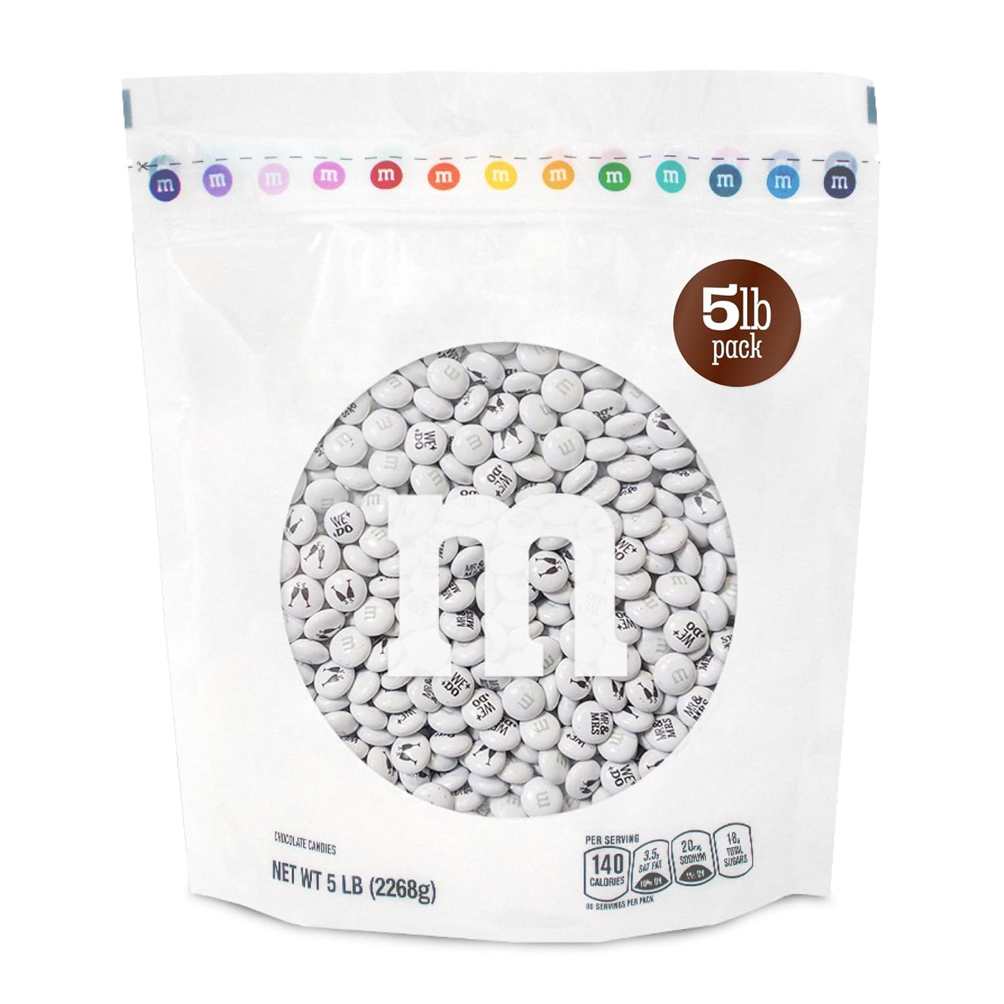 M&MS WORLD Mr. and Mrs. Milk Chocolate Candy for Weddings