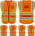 Custom Safety Vest Logo Class 2 High Visibility Reflective Vest