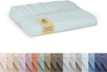 100% Cotton Percale King Fitted Sheet, Blue Duck Egg - Crisp Hotel