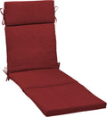 Chaise Cushion 21 in x 72 in Ruby Red - Weather-Proof Patio Pad