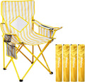 Nazhura Portable Camping Chair with Cooler Pouch and Cup Holder
