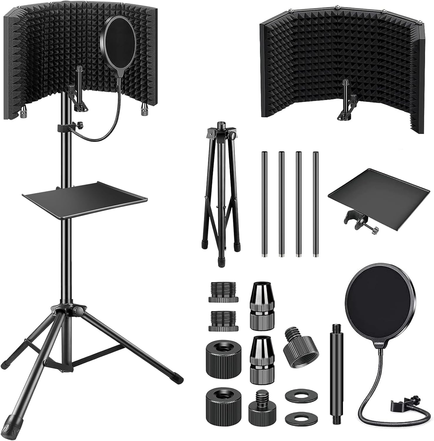 Aokeo Microphone Isolation Shield for Clear Vocal Recording