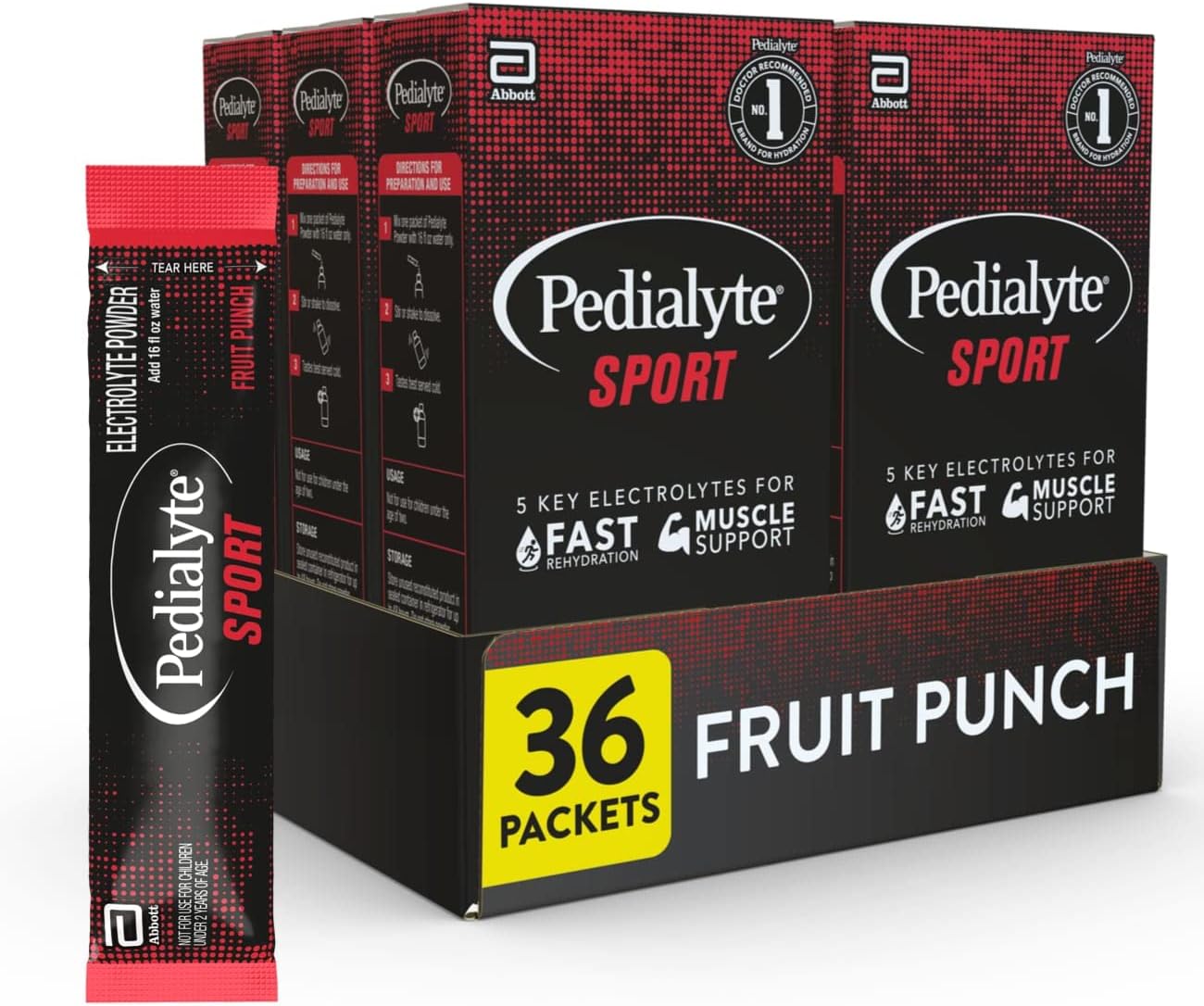Pedialyte Sport Electrolyte Powder for Fast Hydration & Muscle Support