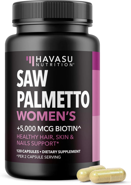Saw Palmetto for Women with Biotin - DHT Blocker for Health