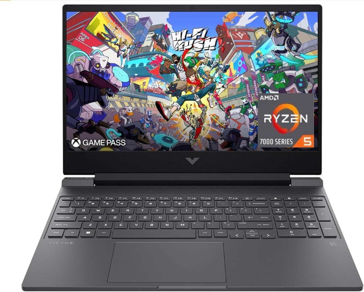 HP Victus 15.6 Gaming Laptop, Ryzen 5, 64GB RAM, 1TB SSD, Radeon 6550M
