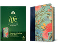 NLT Life Application Study Bible, Teal Floral LeatherLike - Practical