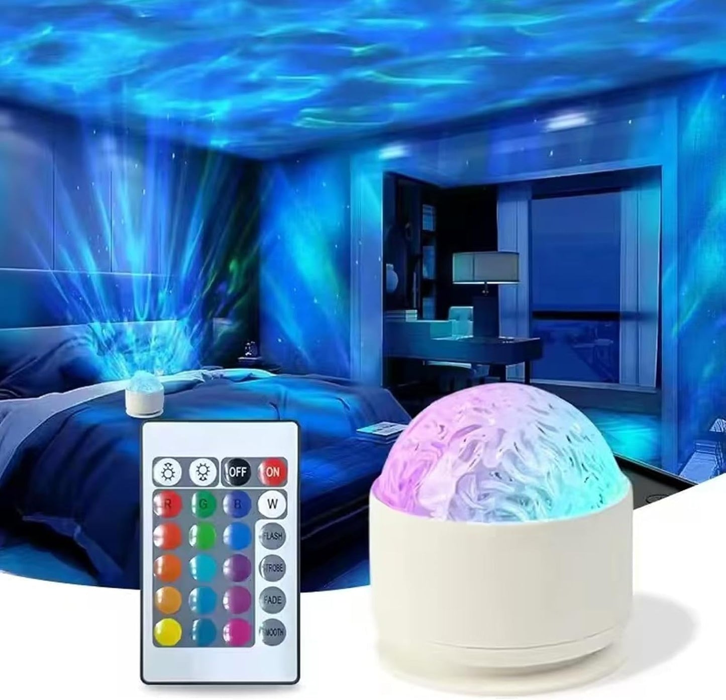Colorful Aurora & Wave Projector - Ultimate Kids' Gift!