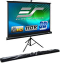 Elite Screens Tripod 100-Inch 4:3 Portable Projection Screen - Compact