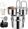 VIVOHOME 3 Gal Alcohol Still Kit for DIY Whiskey and Wine