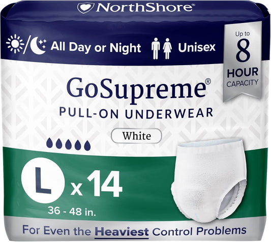 NorthShore GoSupreme Overnight Incontinence Underwear for Comfort