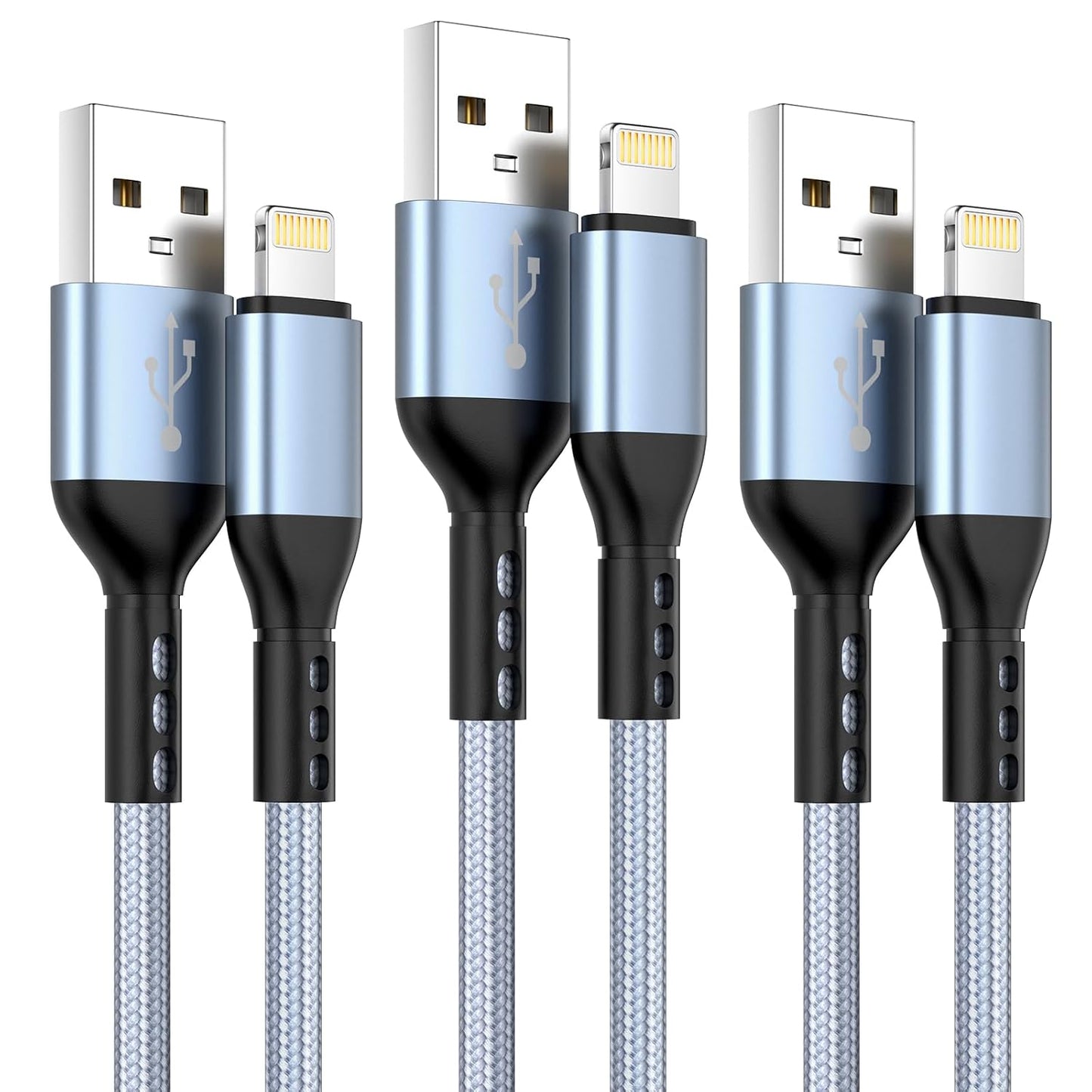 Fast Charge with 10FT Apple Certified Lightning Cable Set!