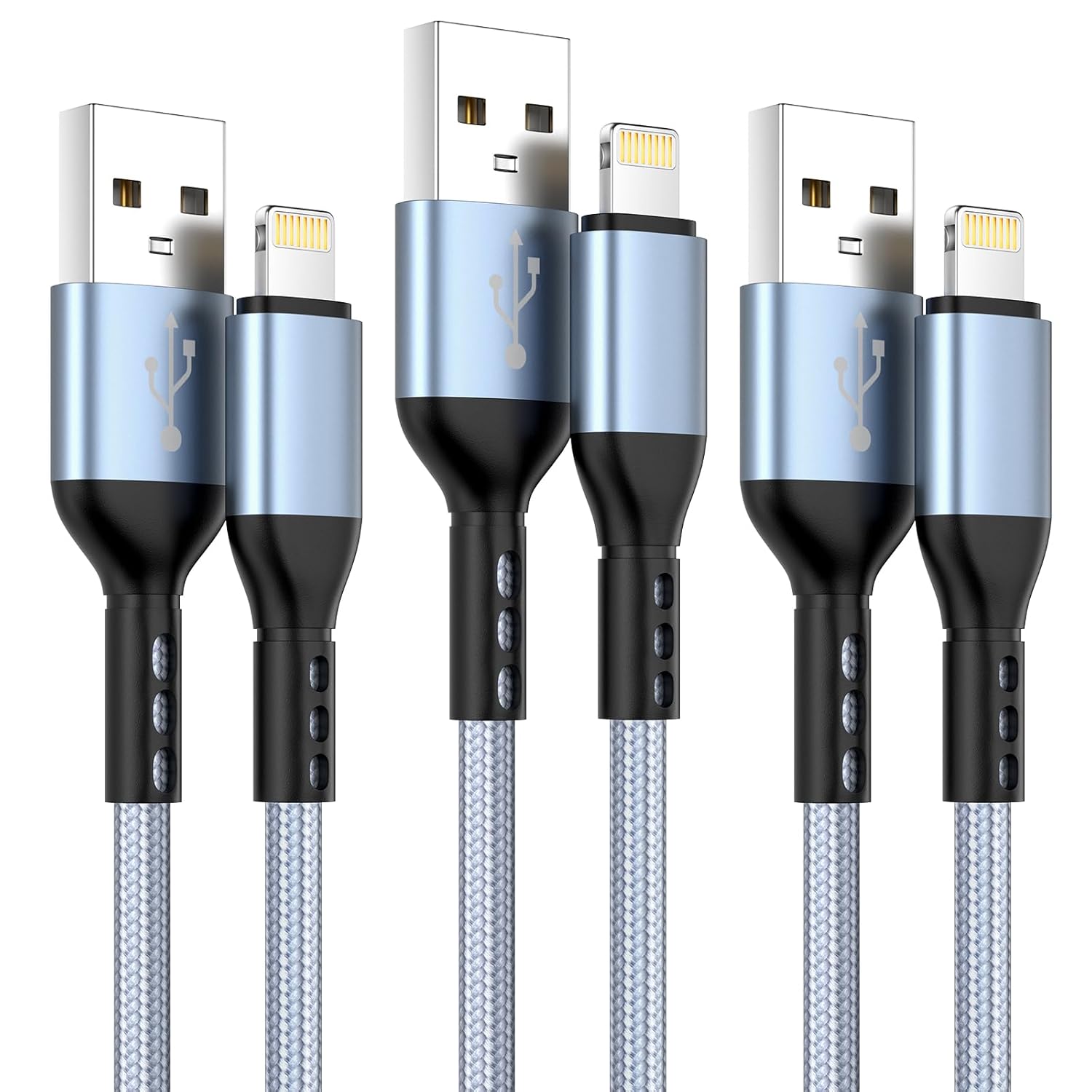 Fast Charge with 10FT Apple Certified Lightning Cable Set!