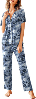 Avidlove Women Pajamas Set Notch Collar Long Pants - Soft & Comfy