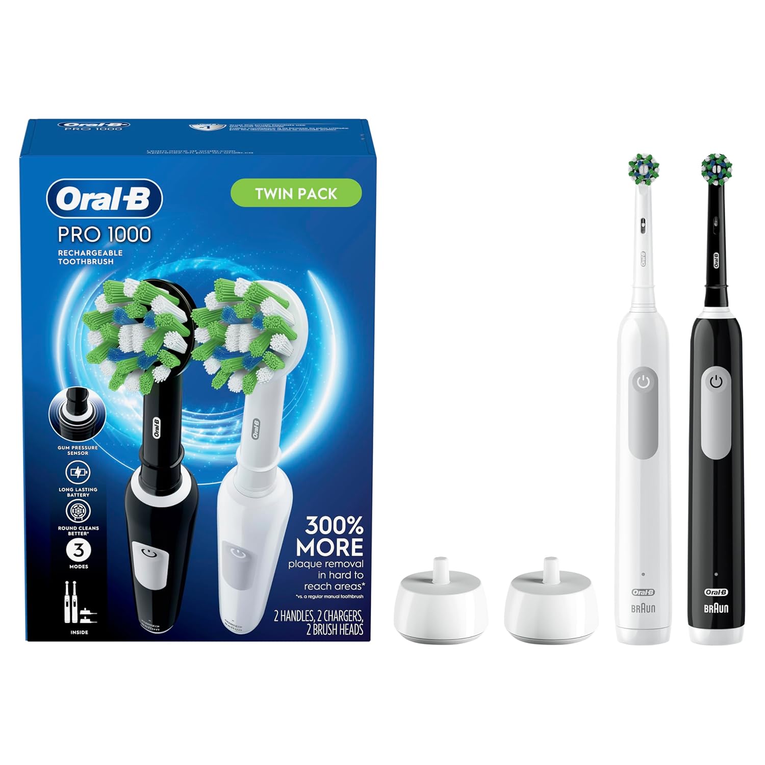 Oral-B Pro 1000 CrossAction Electric Toothbrush for Superior Clean