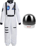 ReliBeauty Kids Astronaut Role Play Costume - Durable Front Zip Suit