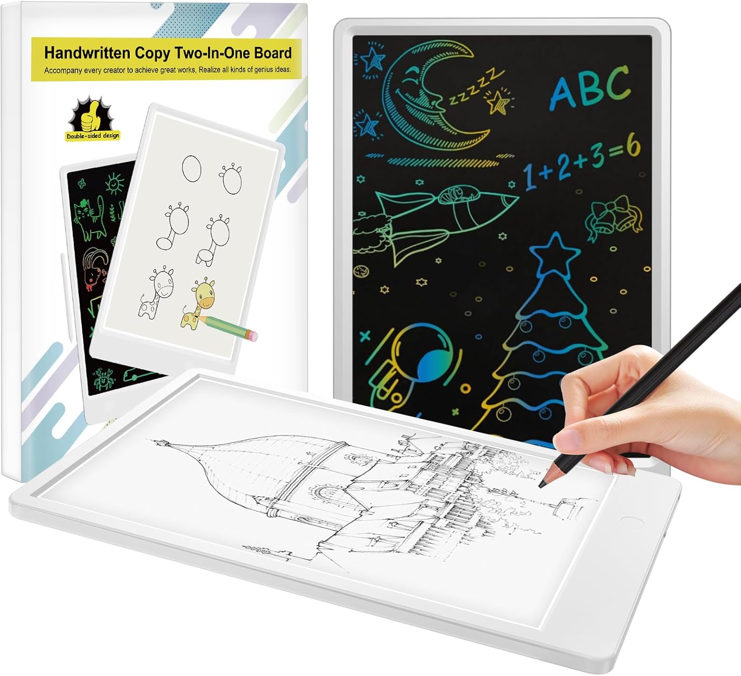 Timissu 2-in-1 LCD Tablet & Light Box: Doodle & Trace Fun!