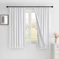 MYSKY HOME White Blackout Curtains for Ultimate Room Darkening