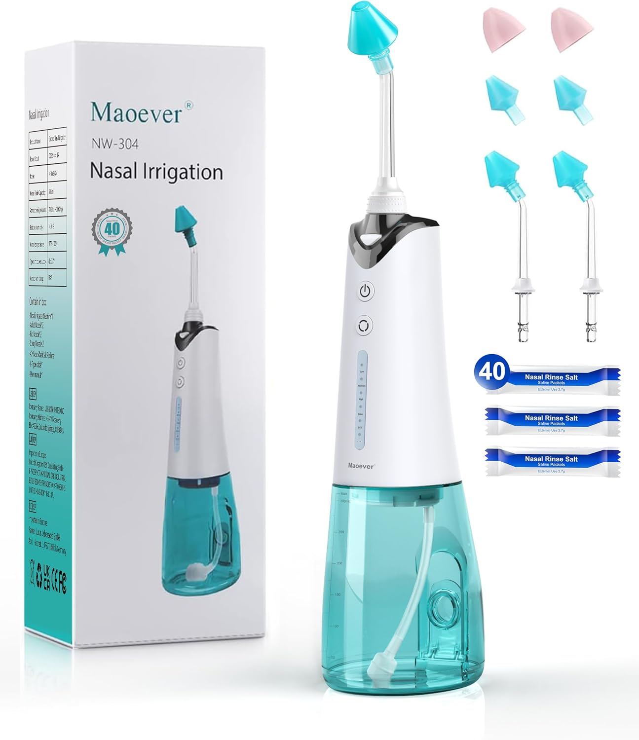 MAOEVER Nasal Irrigation System for Sinus Relief and Care