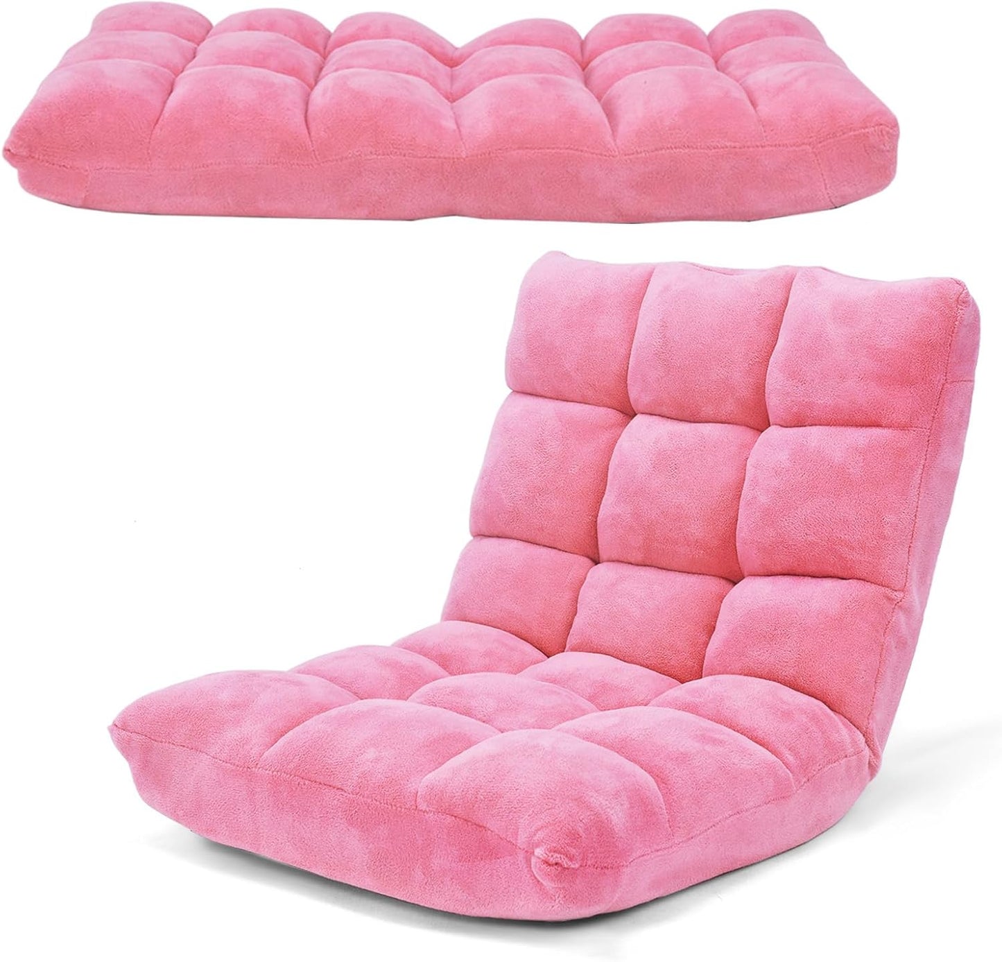 COSTWAY Floor Chair for Gaming and Relaxation with Back Support