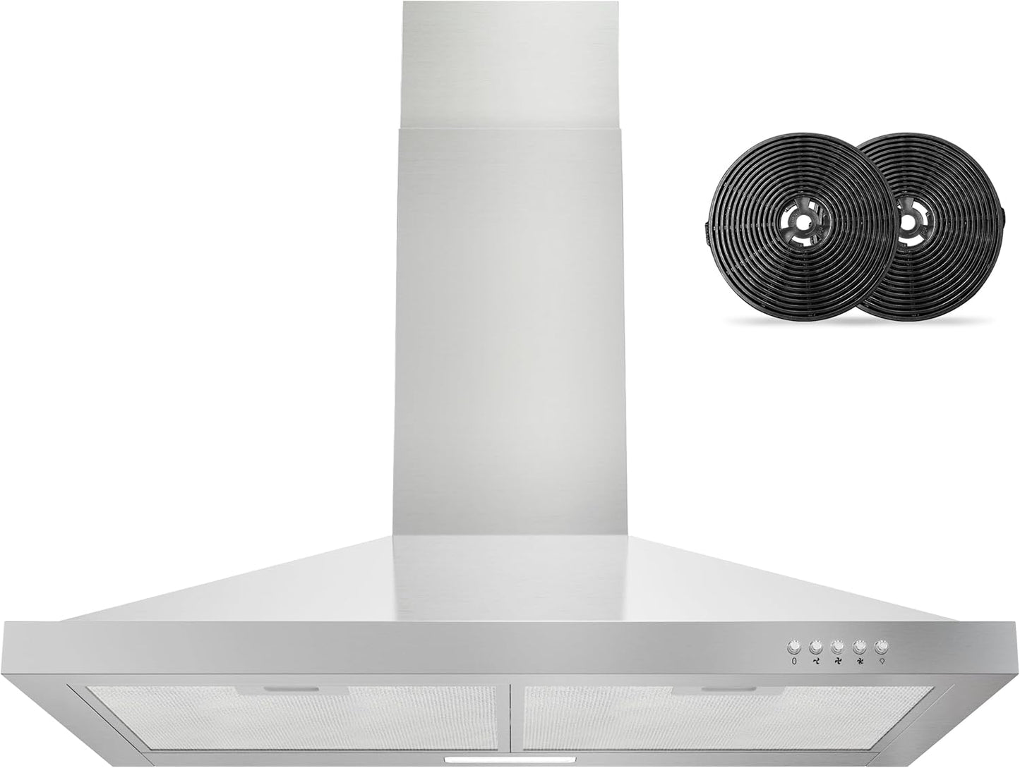 FIREGAS 30 inch Wall Mount Range Hood with Ducted/Ductless Options
