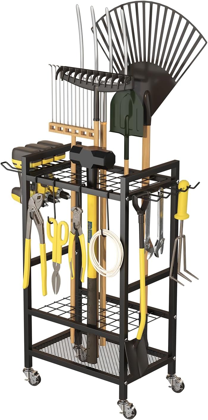Rolling Power Tool Organizer: Garage Storage Solution