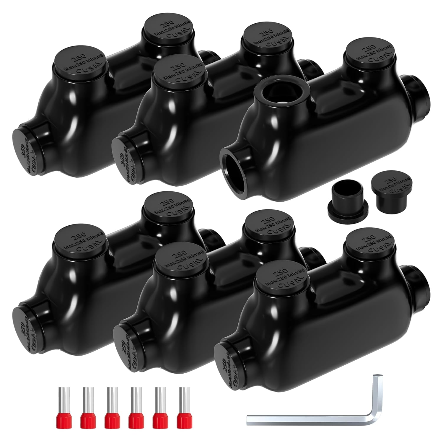 Joinfworld Insulated Inline Splice Connector for 250MCM Wires