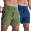 2 Pack Mens Athletic Shorts 5 in Quick Dry Gym Shorts - Lightweight no