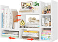 Desk Shelves Desktop Organizer Shelf - Adjustable Corner Desk Storage