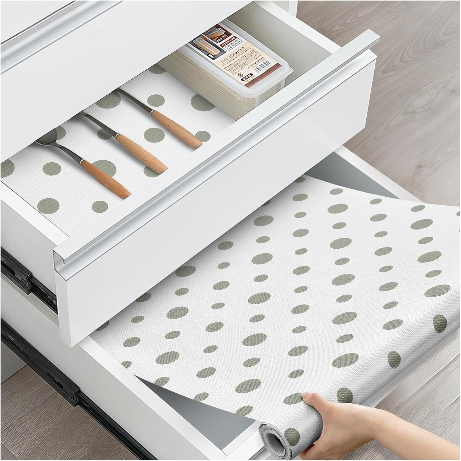 Non-Slip Kitchen Cabinet Liners for Organized Shelves and Drawers
