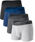 Mens Underwear Boxer Briefs Breathable Soft Moisture-Wicking - Built