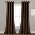 Insulated Grommet Blackout Curtain Panels, Pair 52in x 84in - Energy