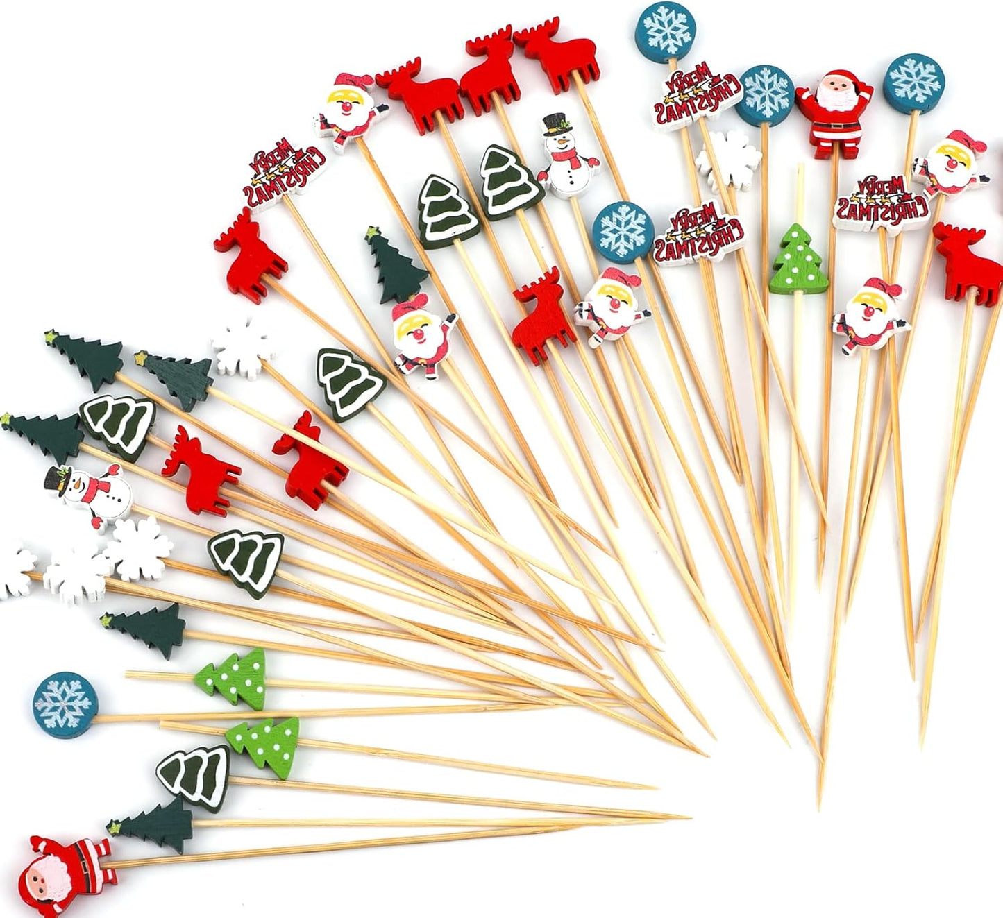 100 Christmas Cocktail Picks - Festive Food Decor