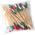 Xmas Tree Food Picks - Festive Skewers for Appetizers, 100pcs