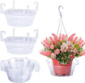 10 in Hanging Plant Water Catcher Tray - Clear Drip Saucers
