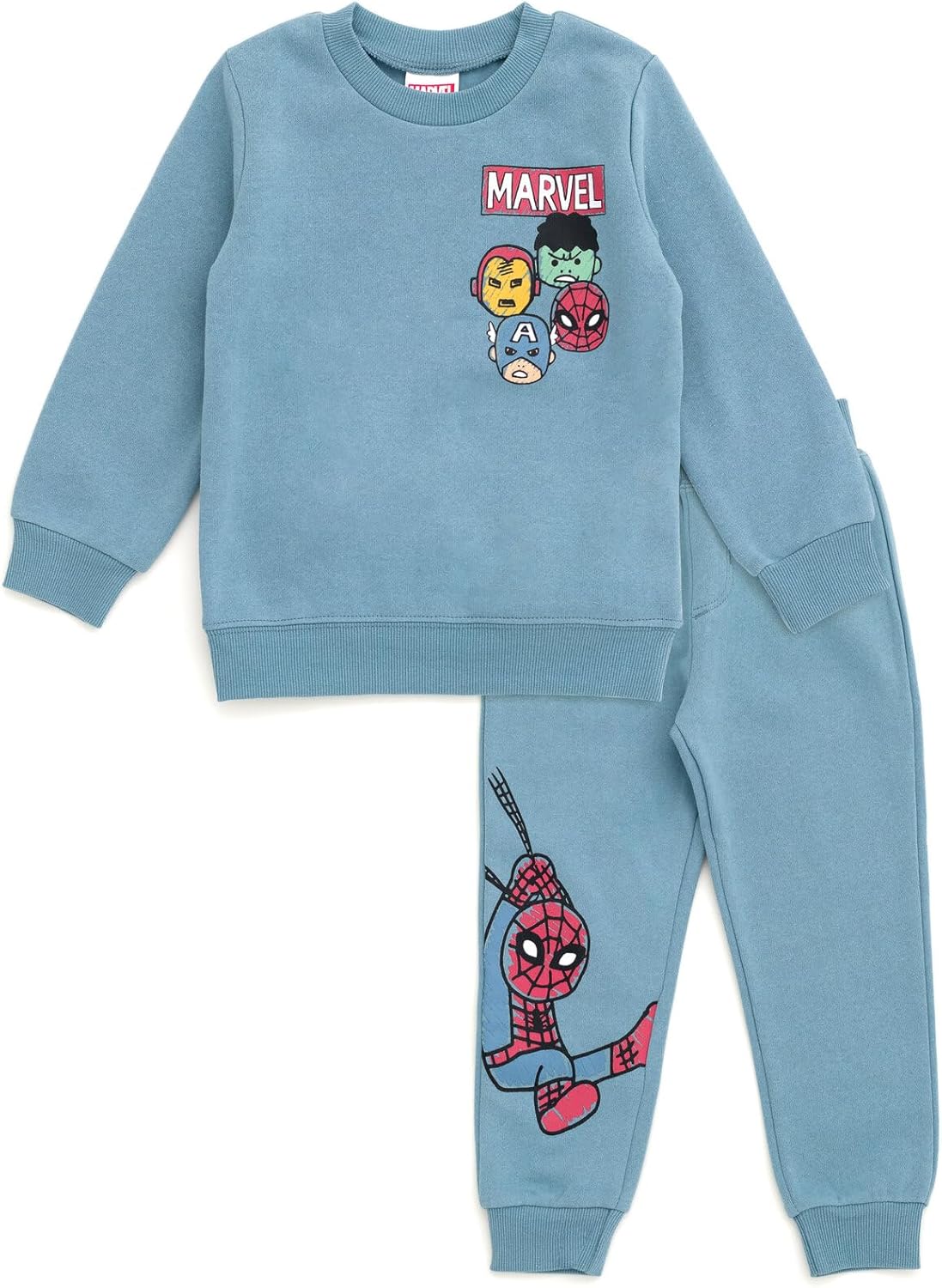 Marvel Avengers Fleece Sweatshirt and Pants Outfit Set for Kids