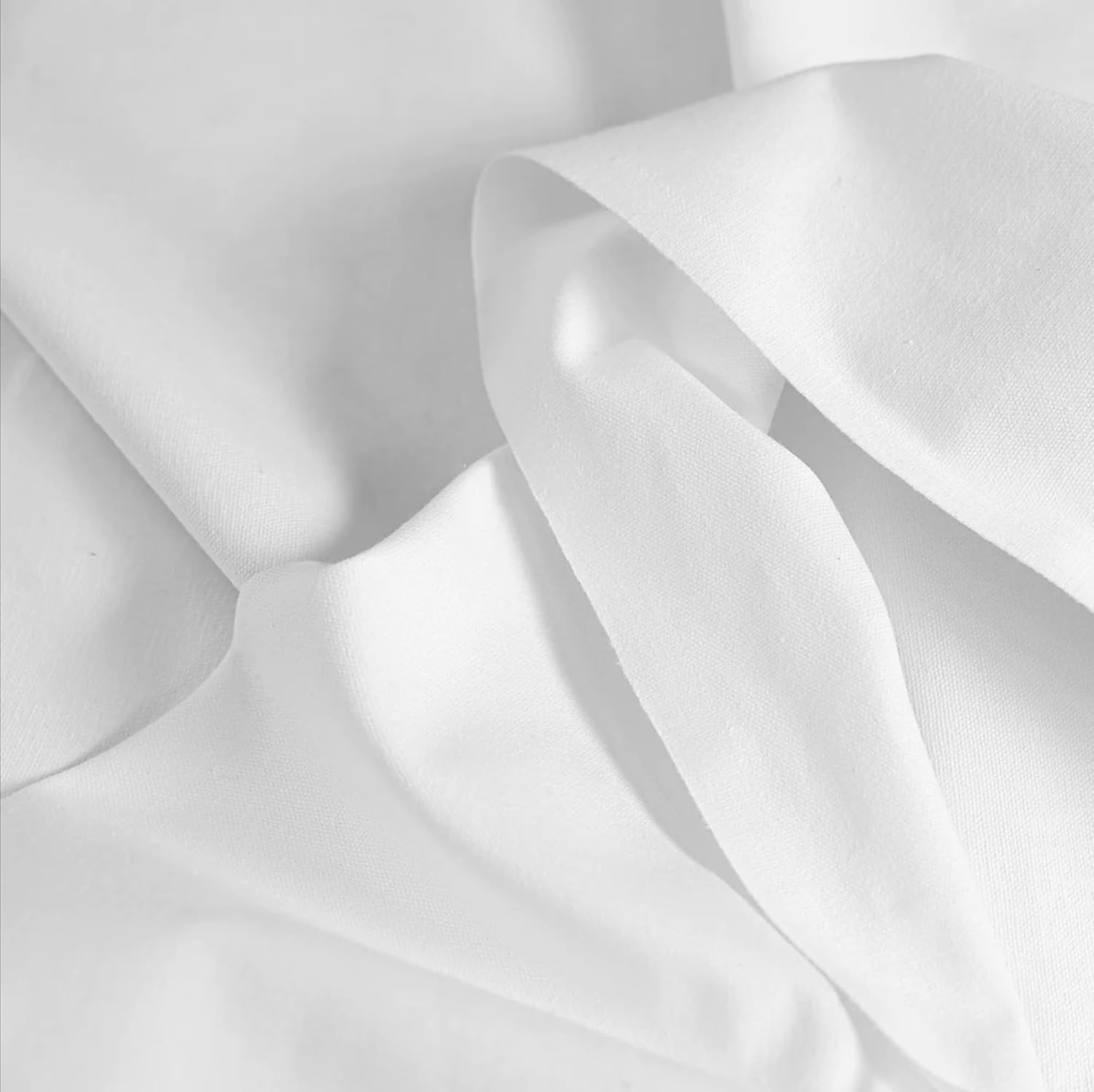 Premium 10oz White Cotton Duck Canvas Fabric for Crafts & Upholstery