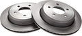 TRQ Rear Brake Rotors Set Vented Compatible with 2003-2011 Crown Vic