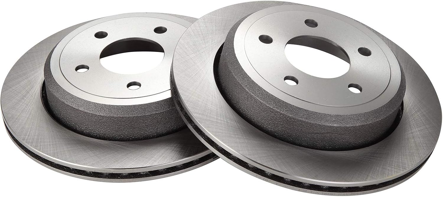 TRQ Rear Brake Rotors Set for 2003-2011 Ford Crown Victoria