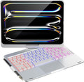 doqo iPad Pro 11 inch Case with Keyboard and Trackpad - 7-Mode Backlit