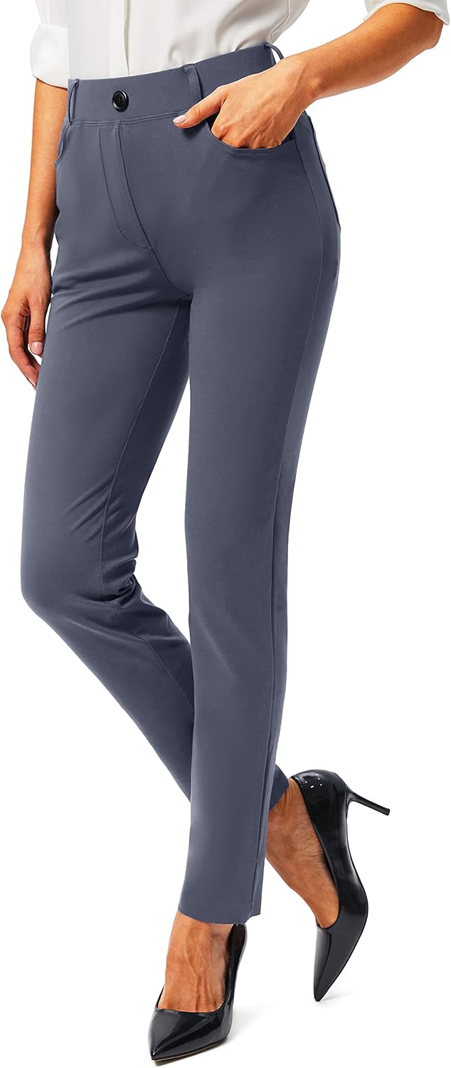Rammus Womens Yoga Dress Pants with Pockets for Work and Casual