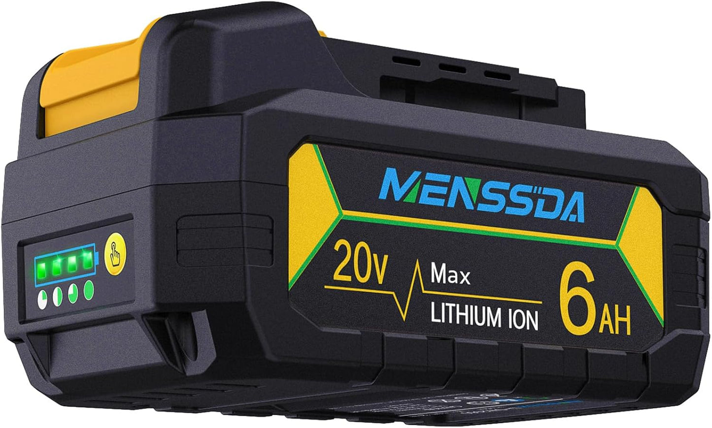 100% True 6AH Capacity Replacement for Dewalt 20V Max Battery