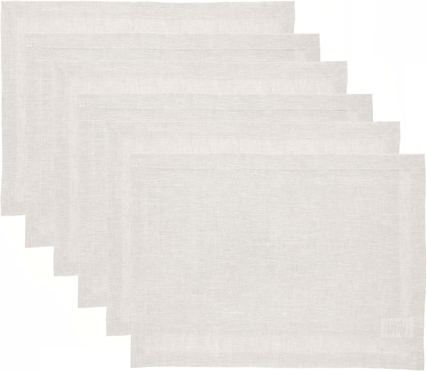 Elegant 100% Pure Linen Placemats Set of 6 for Every Occasion