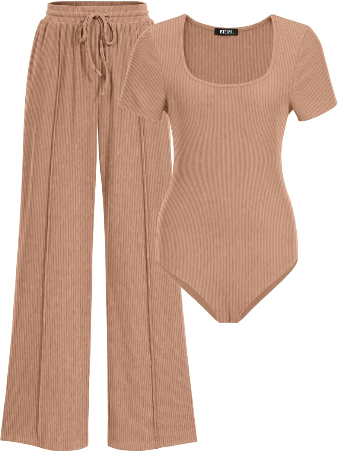 BTFBM Womens Casual 2 Pieces Outfits for Stylish Comfort