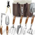 Gardening Tools Set of 9 - Heavy Duty Hand Tools with Large Bag