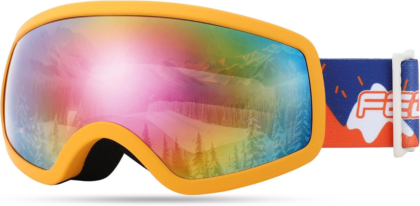 FEISEDY Kids Ski Goggles - Anti-Fog UV Protection!
