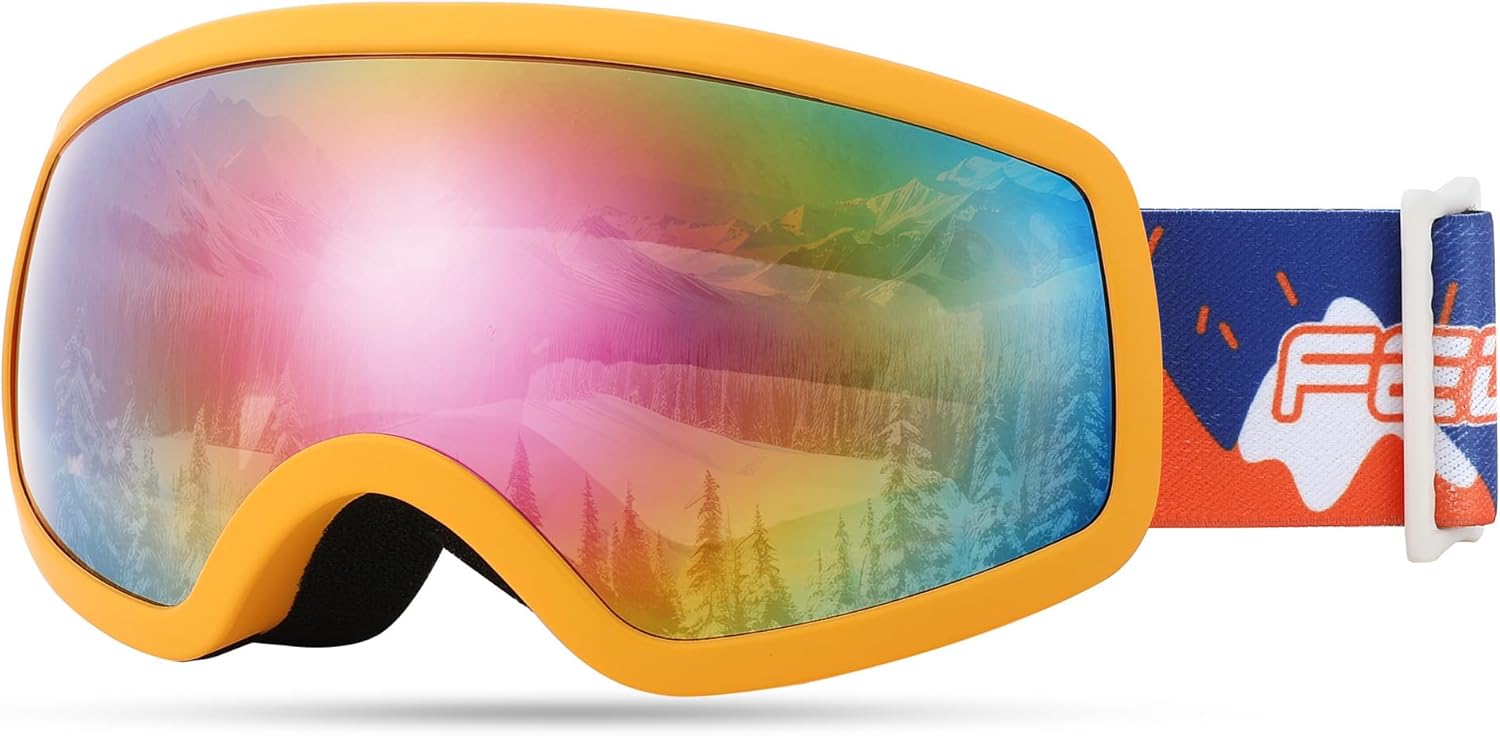 FEISEDY Kids Ski Goggles - Anti-Fog UV Protection!